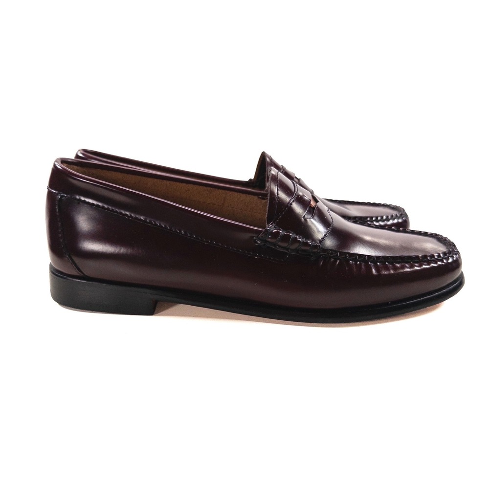 G.H. Bass Womens Weejuns Penny Loafers 8M Cordovan Burgundy Leather Preppy Ivy